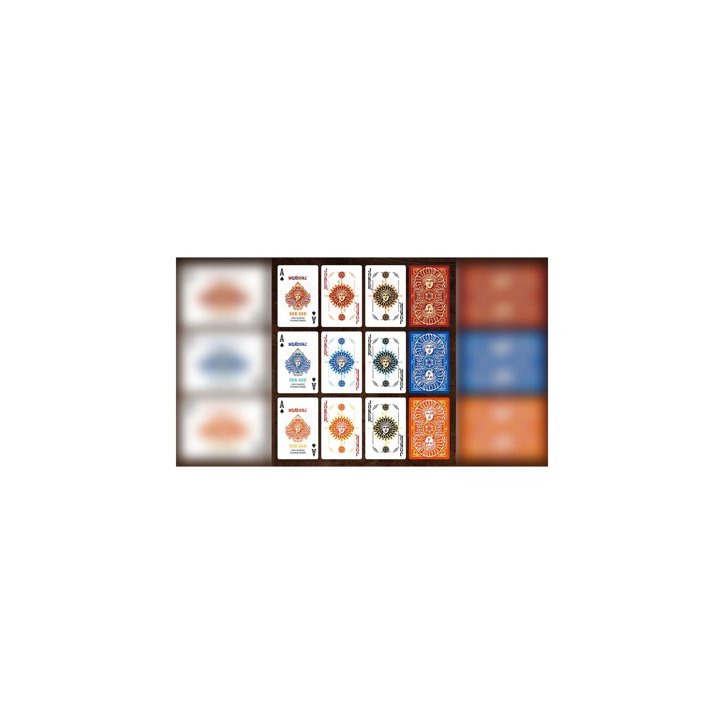 Sun God Greek Mythology Themed Blue Edition Playing Cards