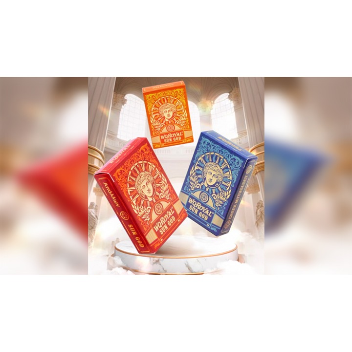 Sun God Greek Mythology Themed Blue Edition Playing Cards