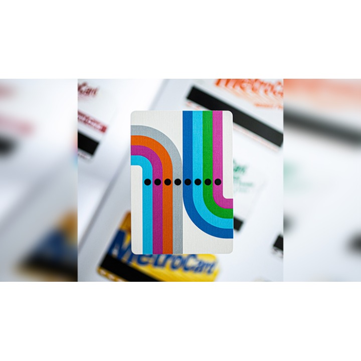 WHITE EDITION FULTON STREET MTA PLAYING CARDS (1972 VIGNELLI MAP EDITION)