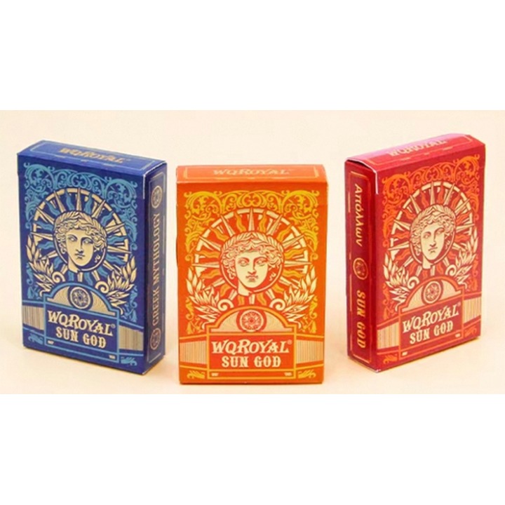 Sun God Greek Mythology Themed Blue Edition Playing Cards