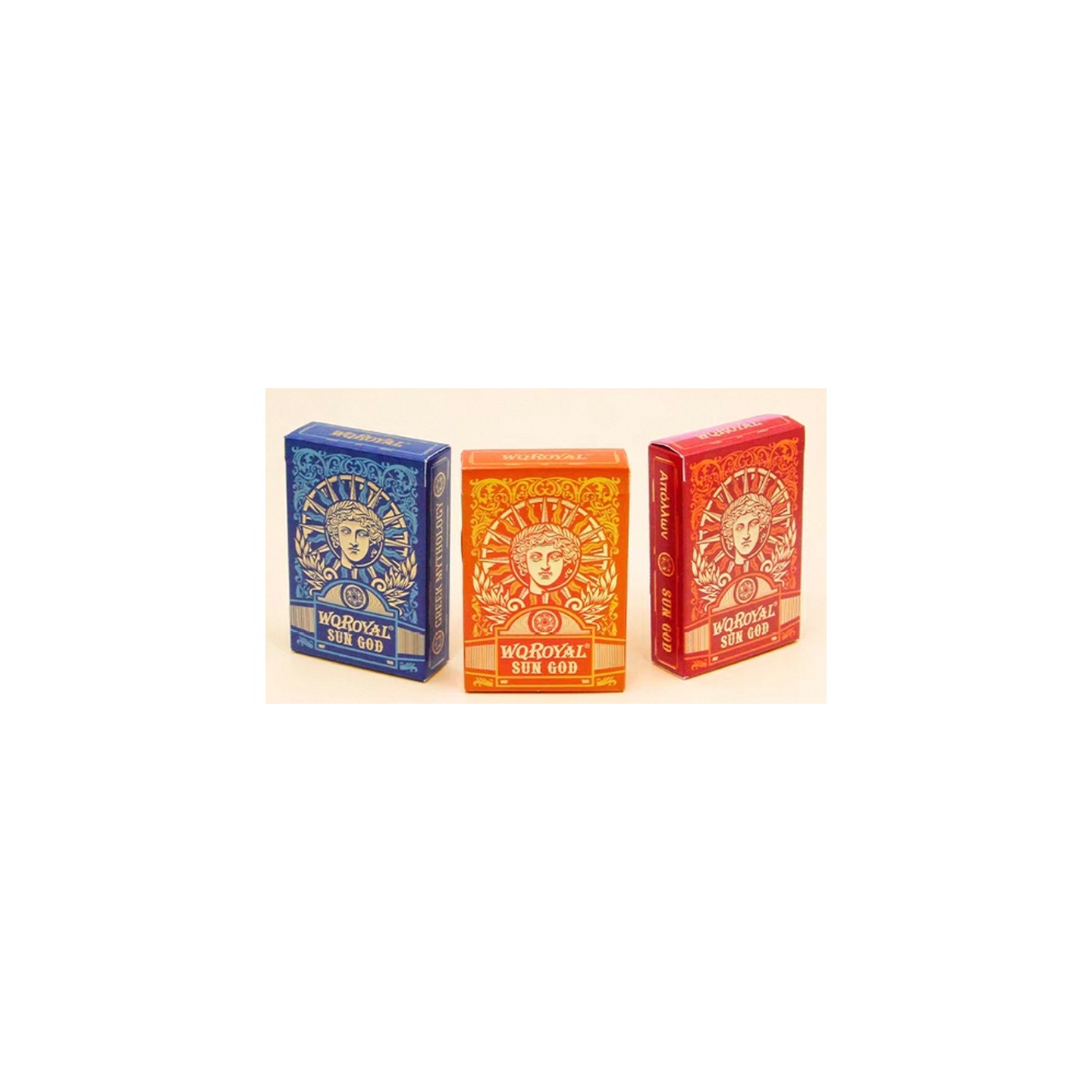 Sun God Greek Mythology Themed Blue Edition Playing Cards