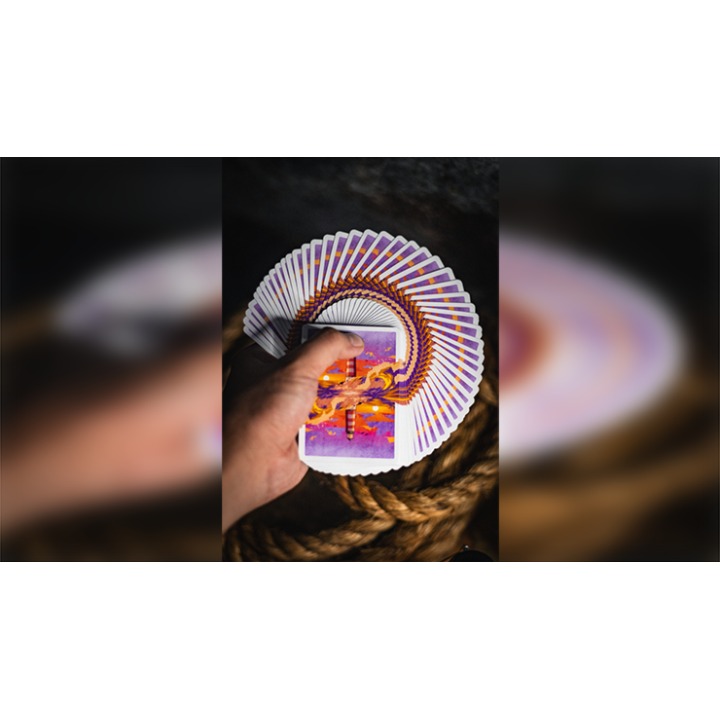 Lighthouse Dusk Playing Cards by EmilySleights
