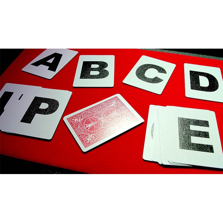 Alphabet Playing Cards Bicycle No Index by PrintByMagic