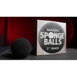 Magic Sponge Balls 50PK BLACK 3" by Murphy's Magic
