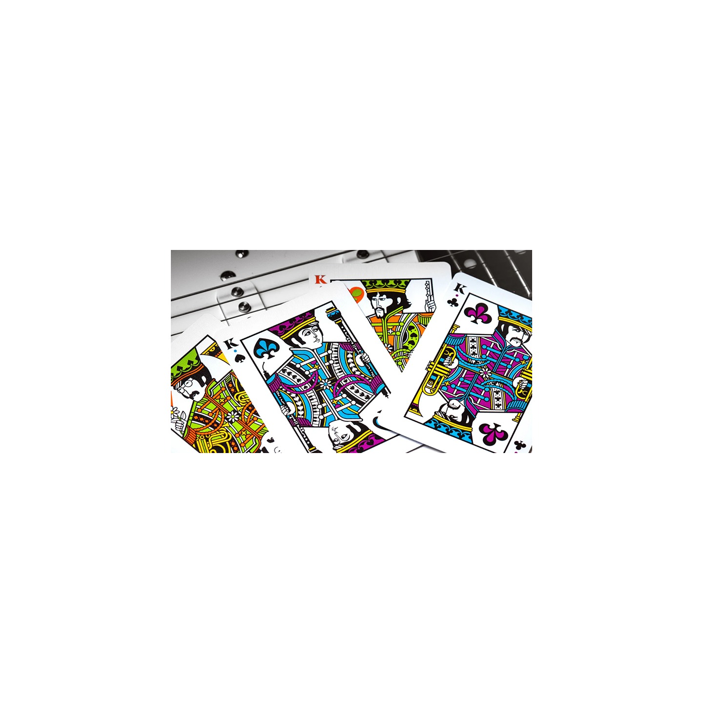 The Beatles Special Edition (White) Playing Cards by theory11