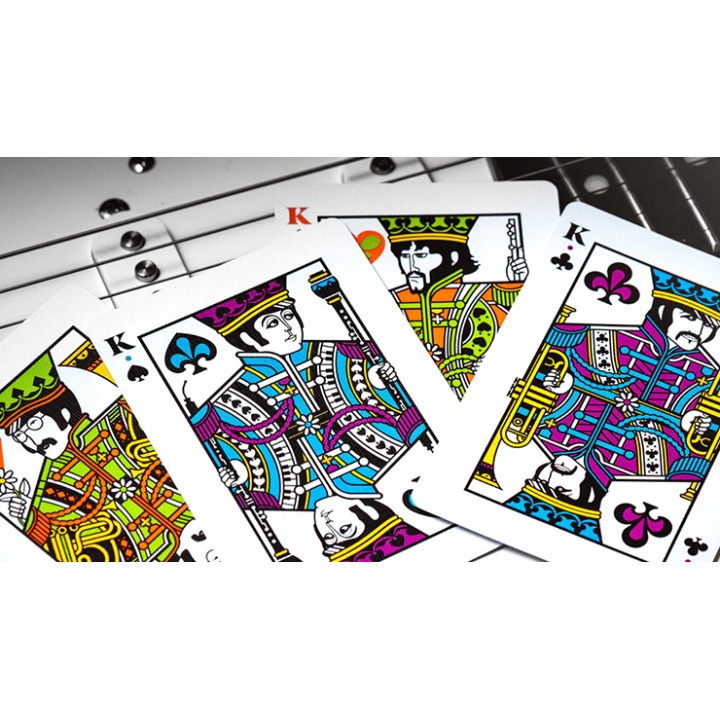 The Beatles Special Edition (Black) Playing Cards by theory11