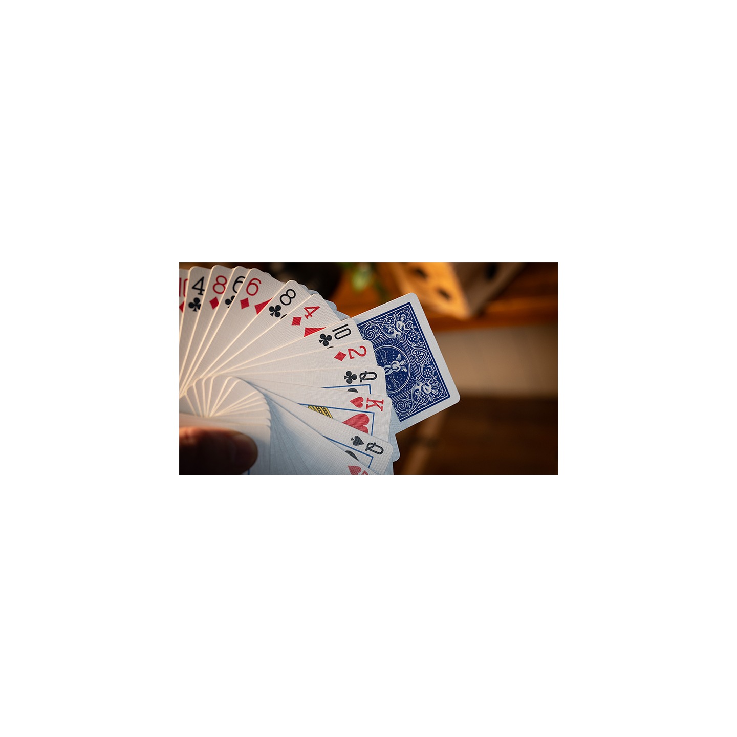 SURE SPLIT Invisible Deck Bicycle (Blue) by Murphy's Magic