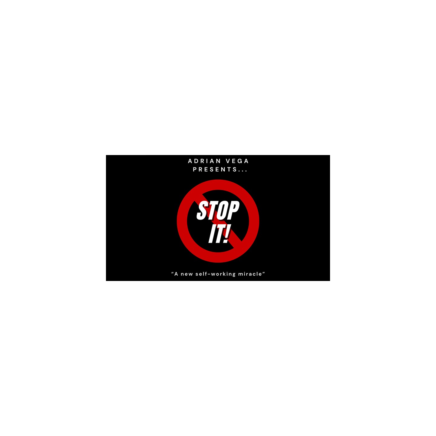 Stop It! (Blue) by Adrian Vega