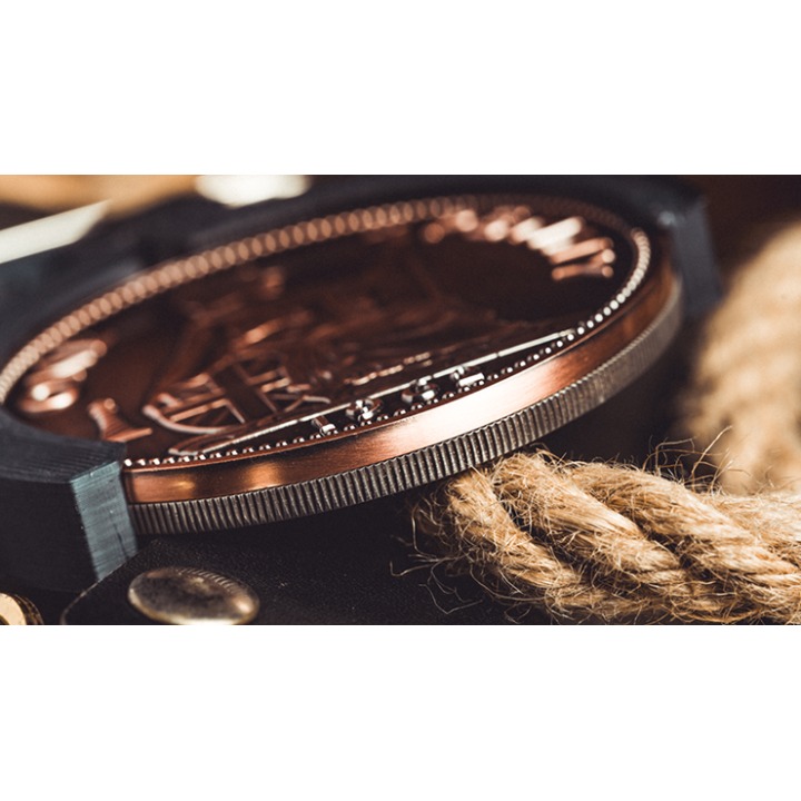 L Holder (Double Jumbo Coins 2.7"-3.2") by Long Long & Bacon Magic