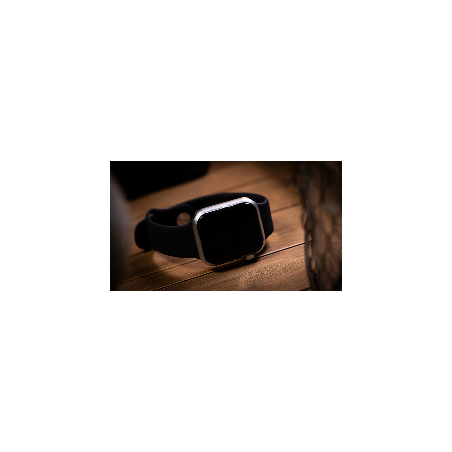 REEL WATCH - Stainless with black band smart watch (KEVLAR) by Uday Jadugar