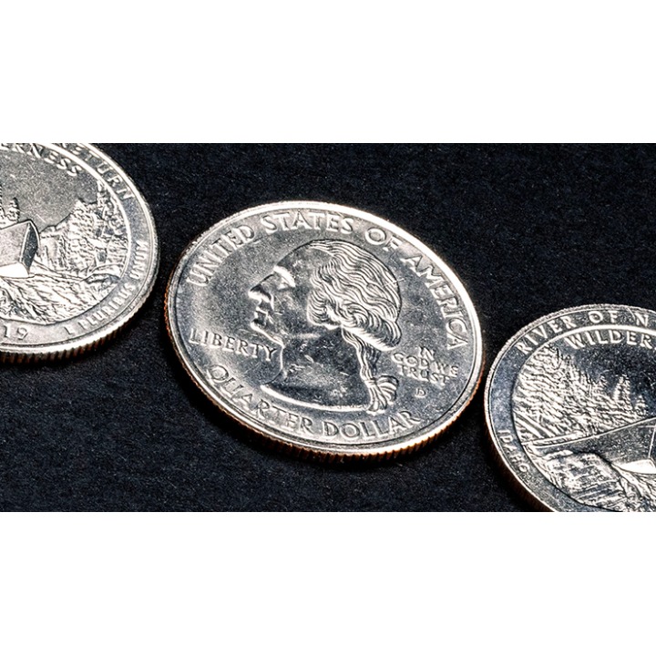 Triad Coins (Quarter) by Joshua Jay and Vanishing Inc.