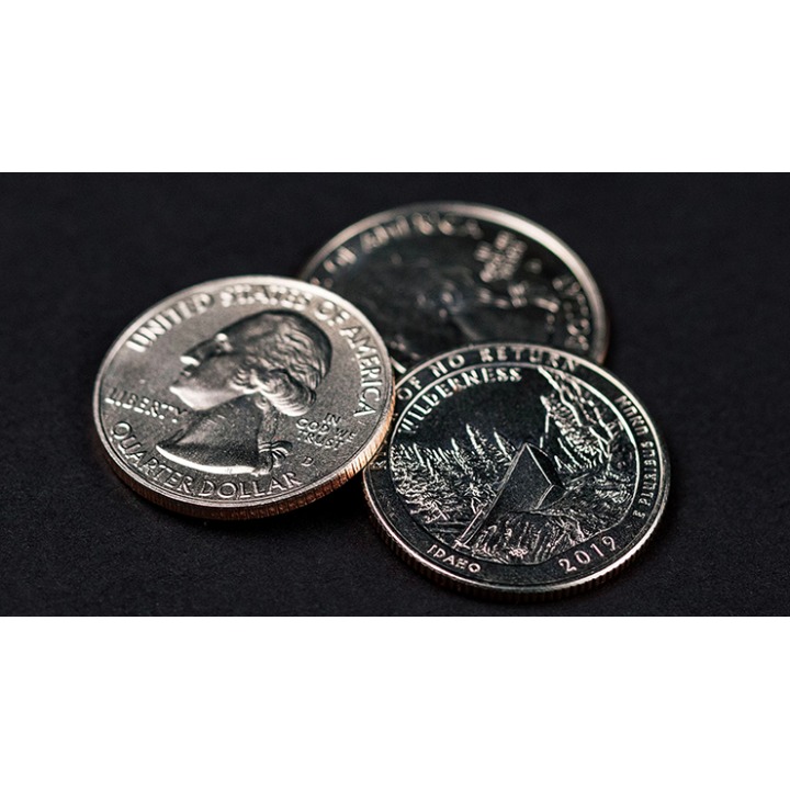 Triad Coins (Quarter) by Joshua Jay and Vanishing Inc.