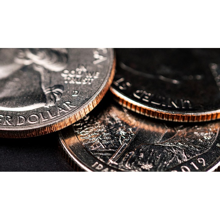 Triad Coins (Quarter) by Joshua Jay and Vanishing Inc.