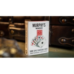 SURE SPLIT Invisible Deck Bicycle (Red) by Murphy's Magic