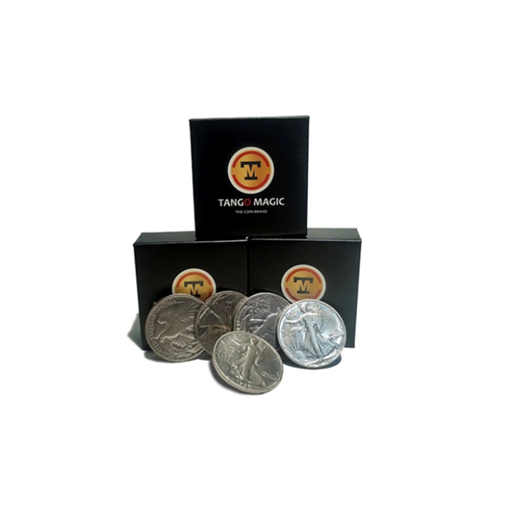 Replica Walking Liberty Expanded Shell plus 4 coins (Gimmicks and Online Instructions) by Tango