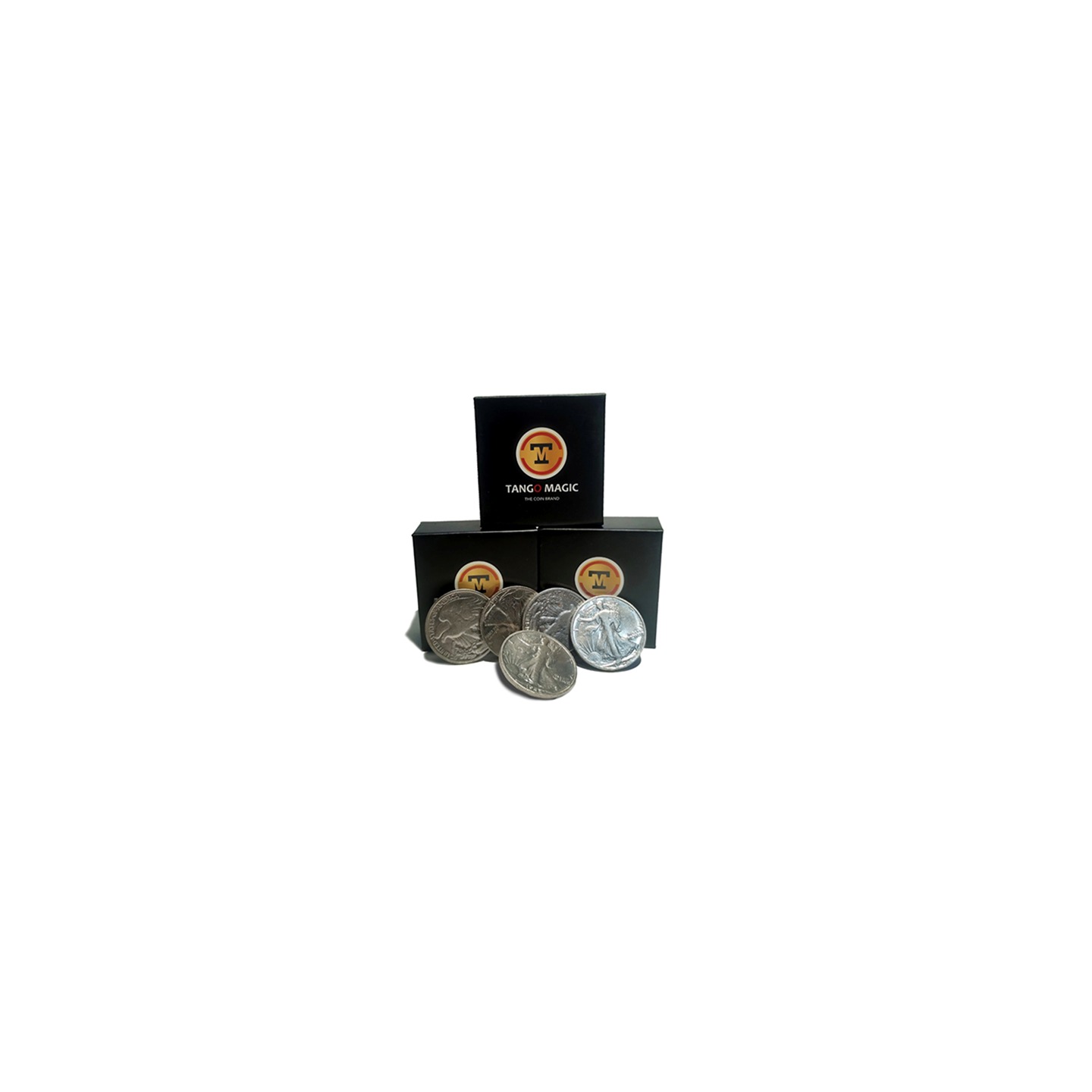 Replica Walking Liberty Expanded Shell plus 4 coins (Gimmicks and Online Instructions) by Tango