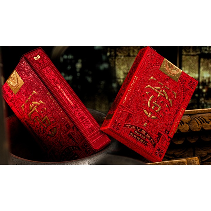 Tavern on the Green: Red Edition Playing Cards by theory11