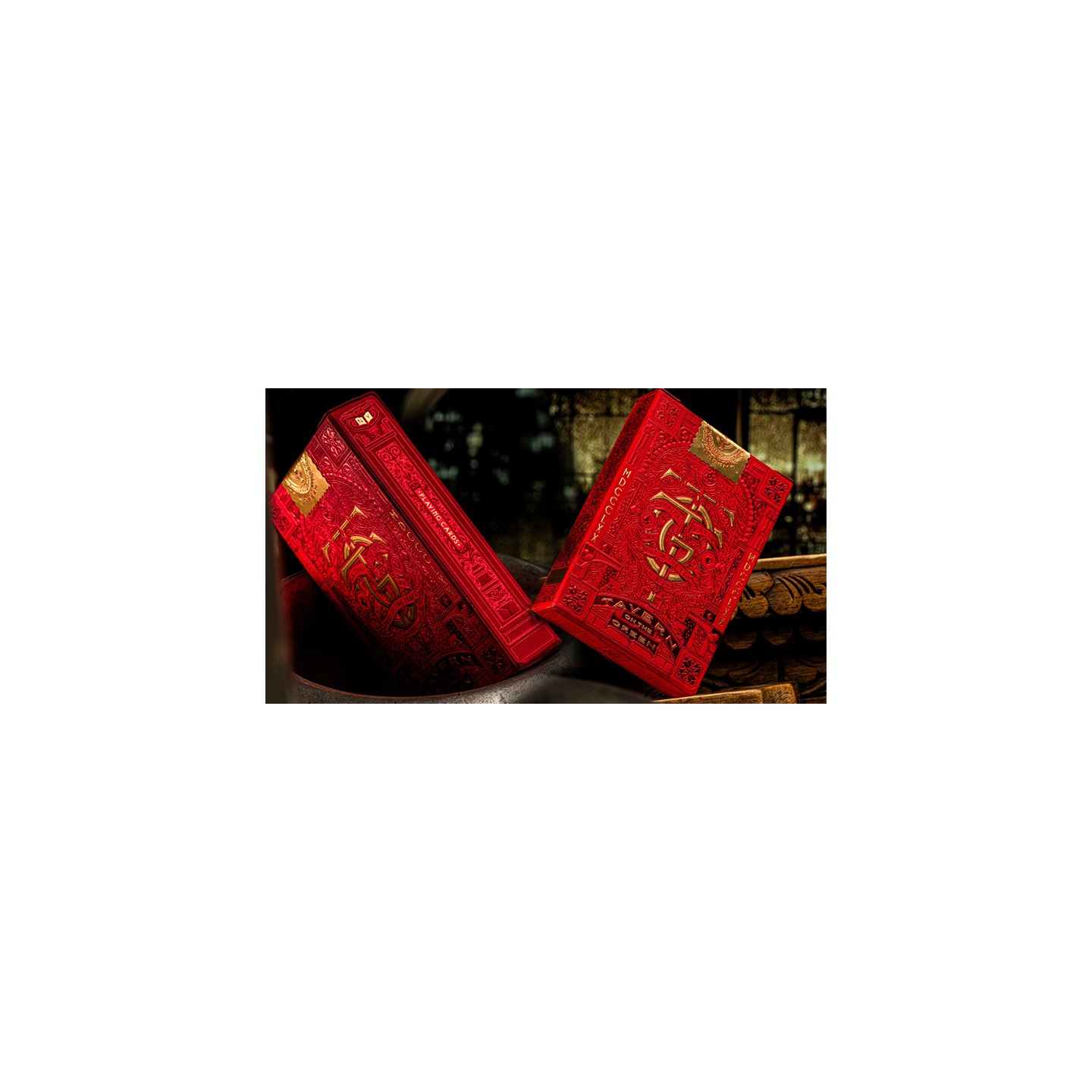 Tavern on the Green: Red Edition Playing Cards by theory11