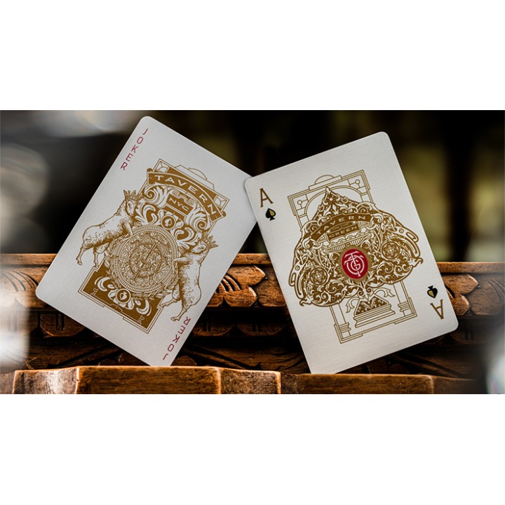 Tavern on the Green: Red Edition Playing Cards by theory11