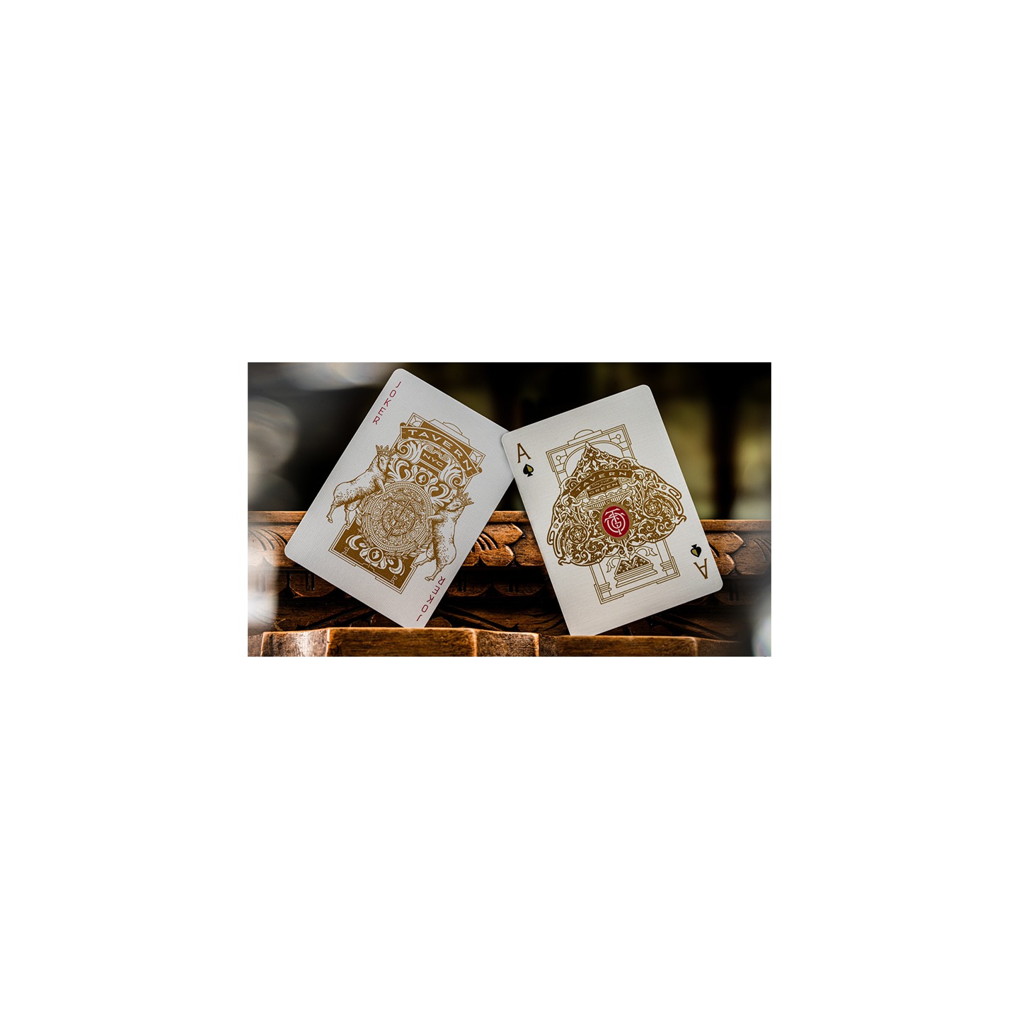 Tavern on the Green: Red Edition Playing Cards by theory11