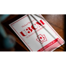 Michael Skinner's Ultimate Bicycle Jumbo 3 Card Monte (Red) by Murphy's Magic