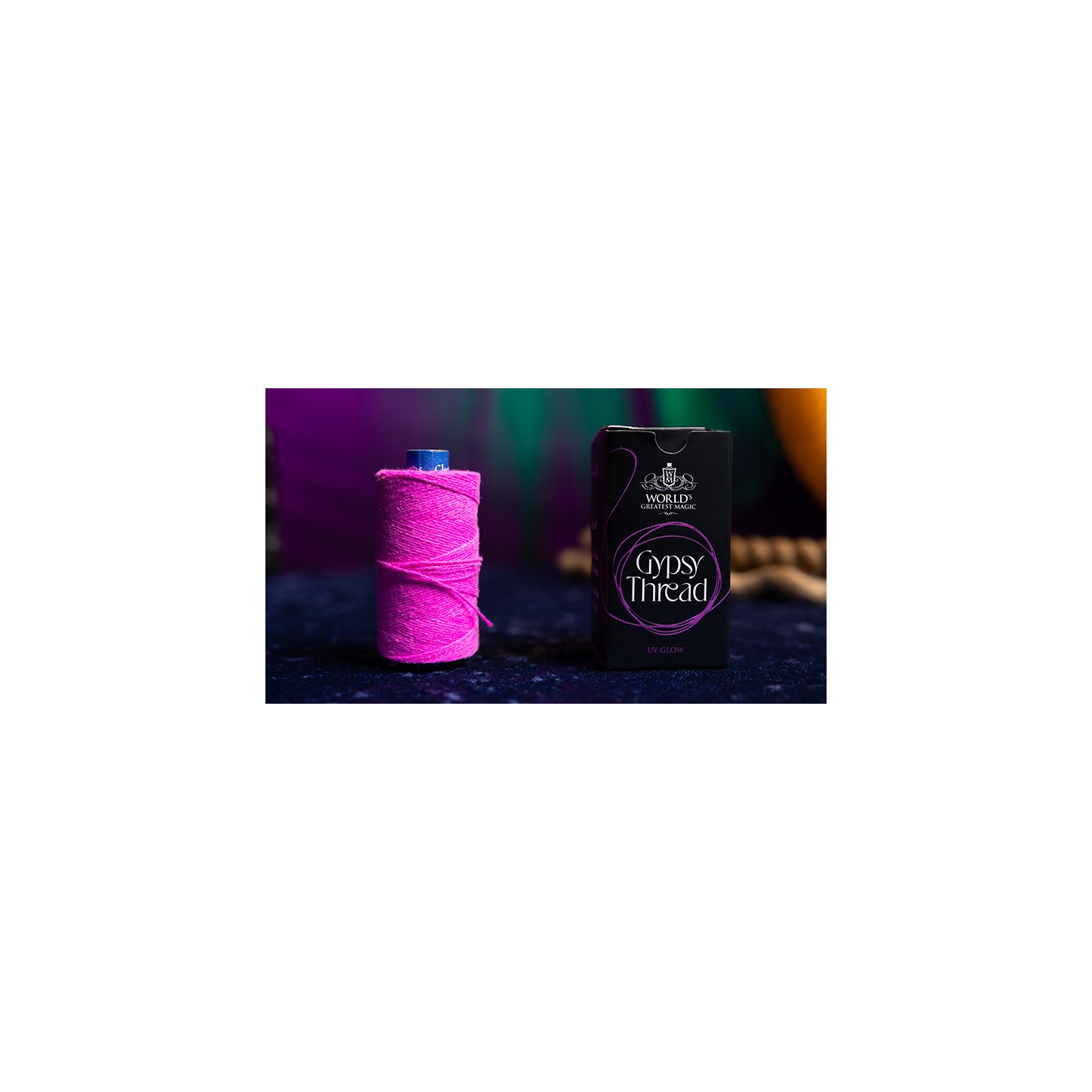 WGM UV GLOW GYPSY THREAD PINK REFILL SPOOL by Murphy's Magic