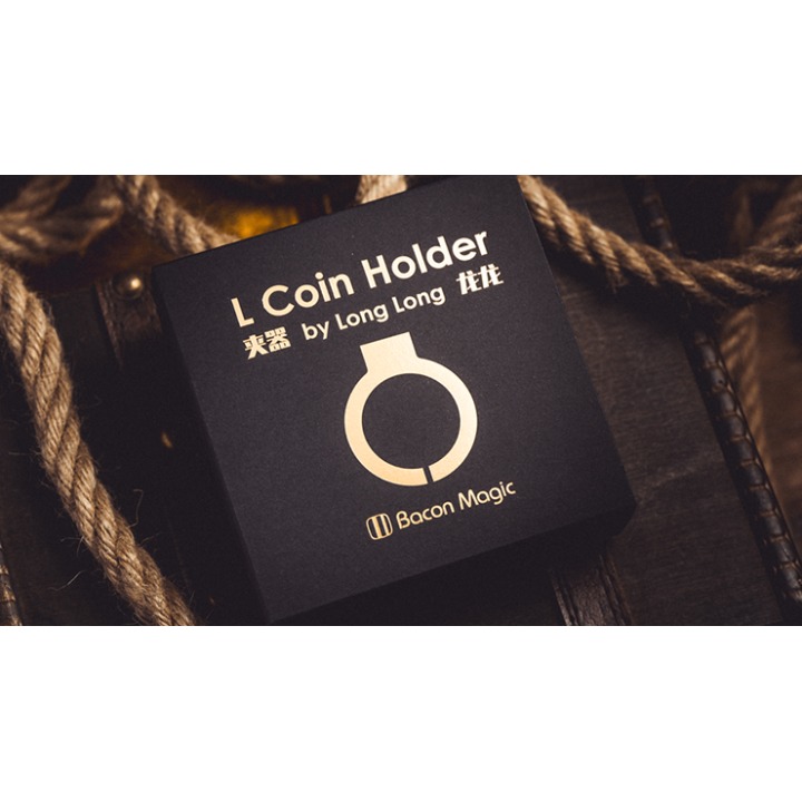 L Holder (Single Jumbo Coin 2.7"-3.2") by Long Long & Bacon Magic
