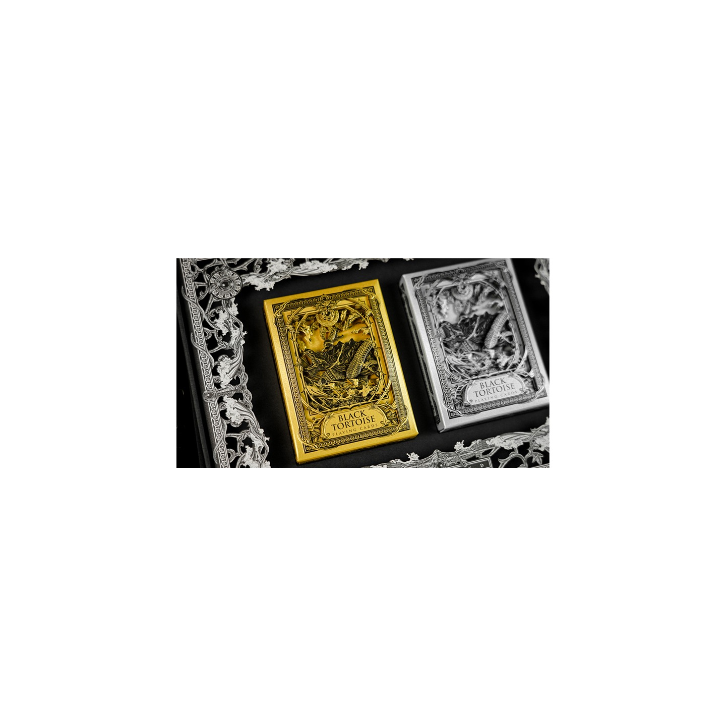 Black Tortoise Black Gold Box Set by Ark Playing Cards