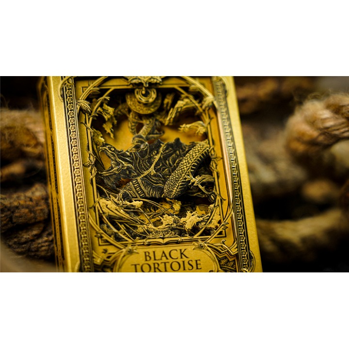 Black Tortoise Black Gold Box Set by Ark Playing Cards