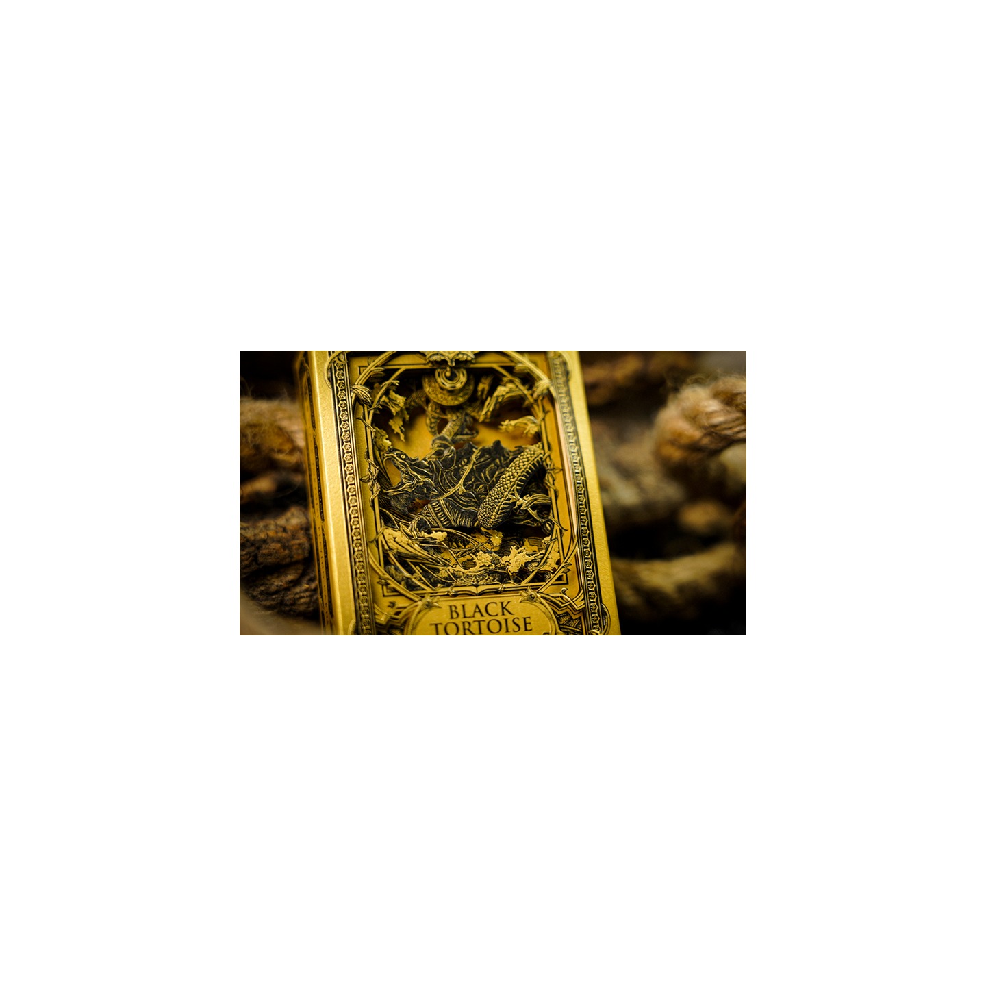 Black Tortoise Black Gold Box Set by Ark Playing Cards
