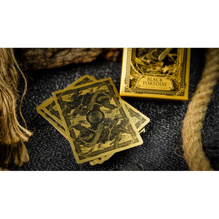 Black Tortoise Black Gold Box Set by Ark Playing Cards