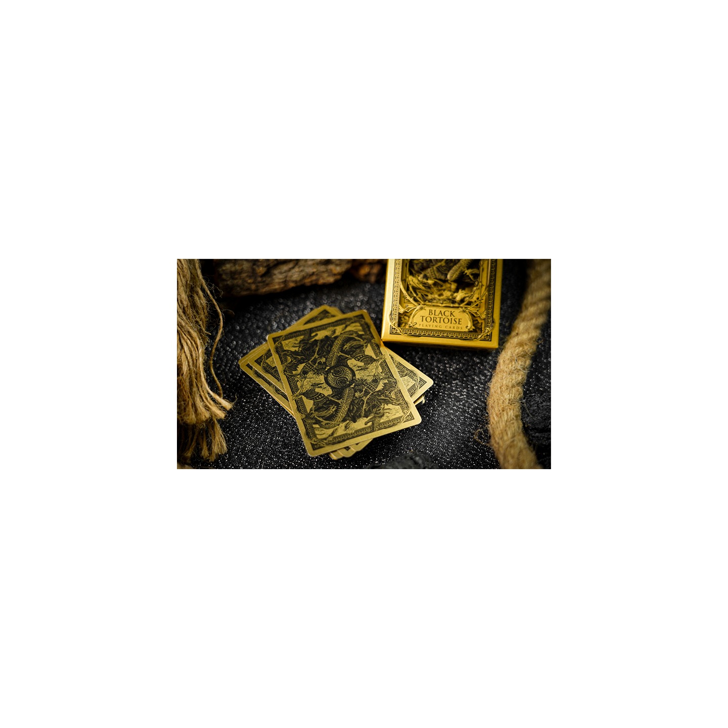 Black Tortoise Black Gold Box Set by Ark Playing Cards