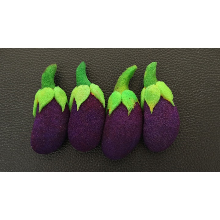 Sponge Emoji EGGPLANT (4PK.) by Andy Amyx