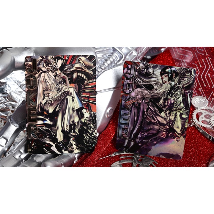 Robo-Geisha playing cards by Evokad