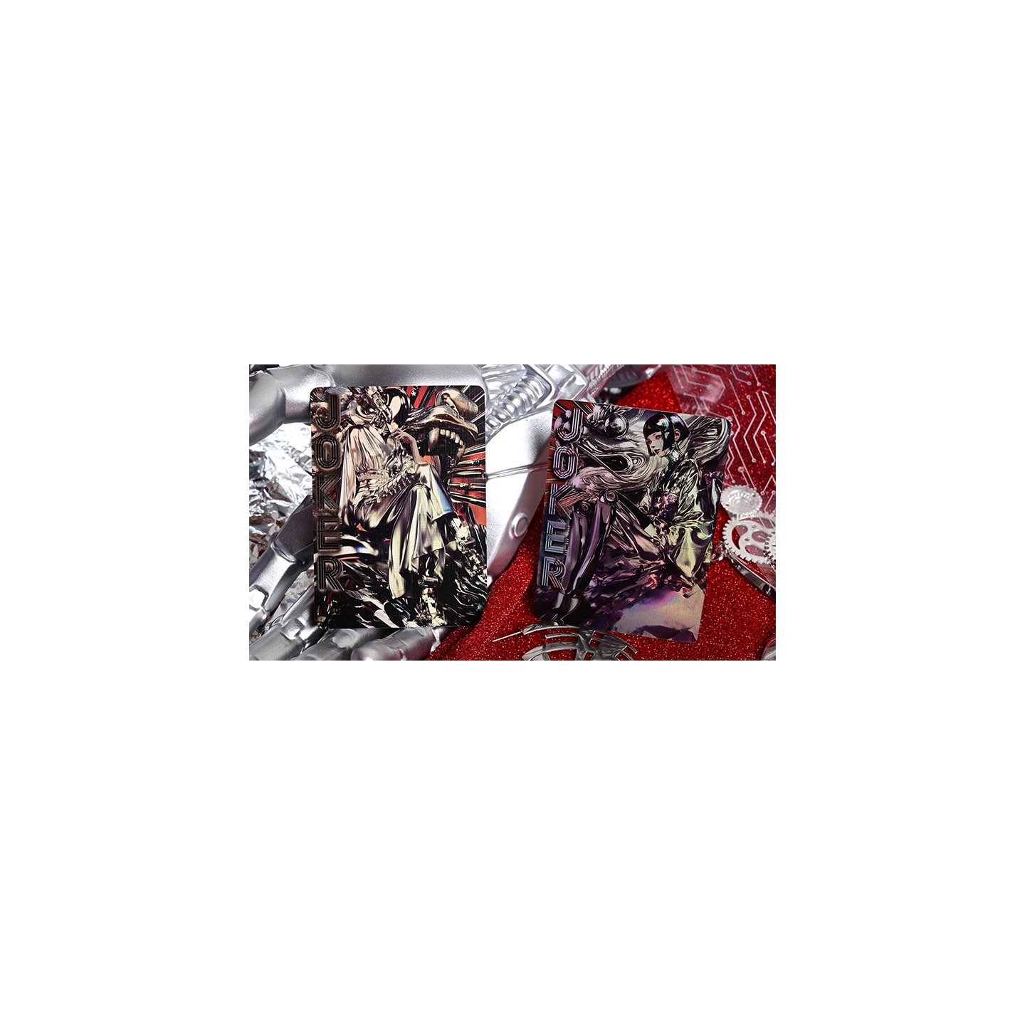 Robo-Geisha playing cards by Evokad