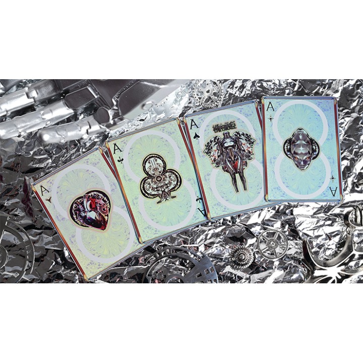 Robo-Geisha playing cards by Evokad