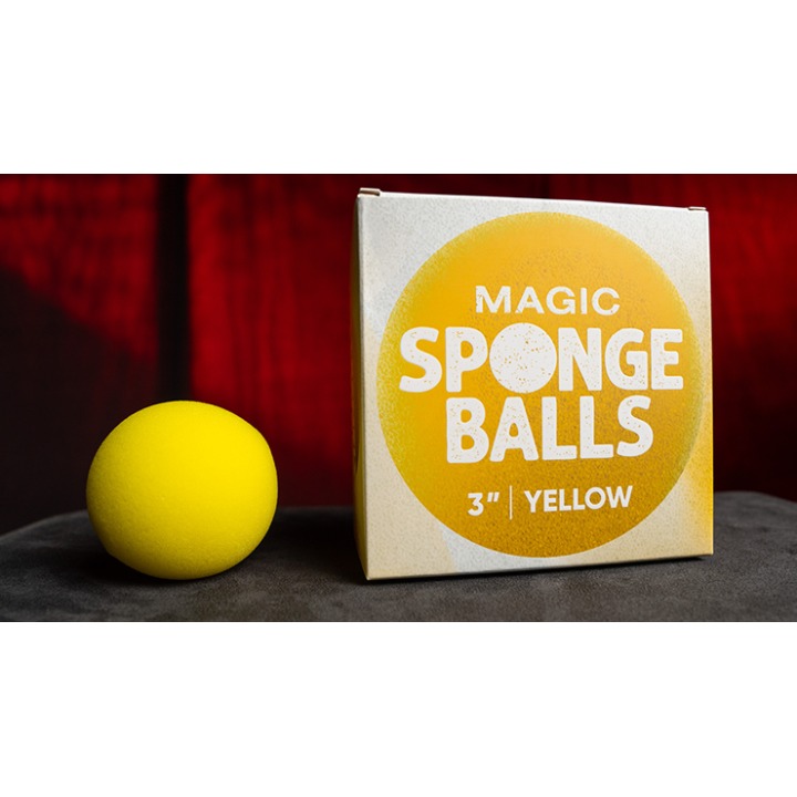 Magic Sponge Balls 4PK YELLOW 3" by Murphy's Magic