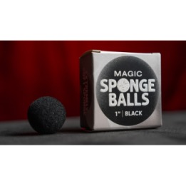 Magic Sponge Balls 4PK BLACK 1" by Murphy's Magic