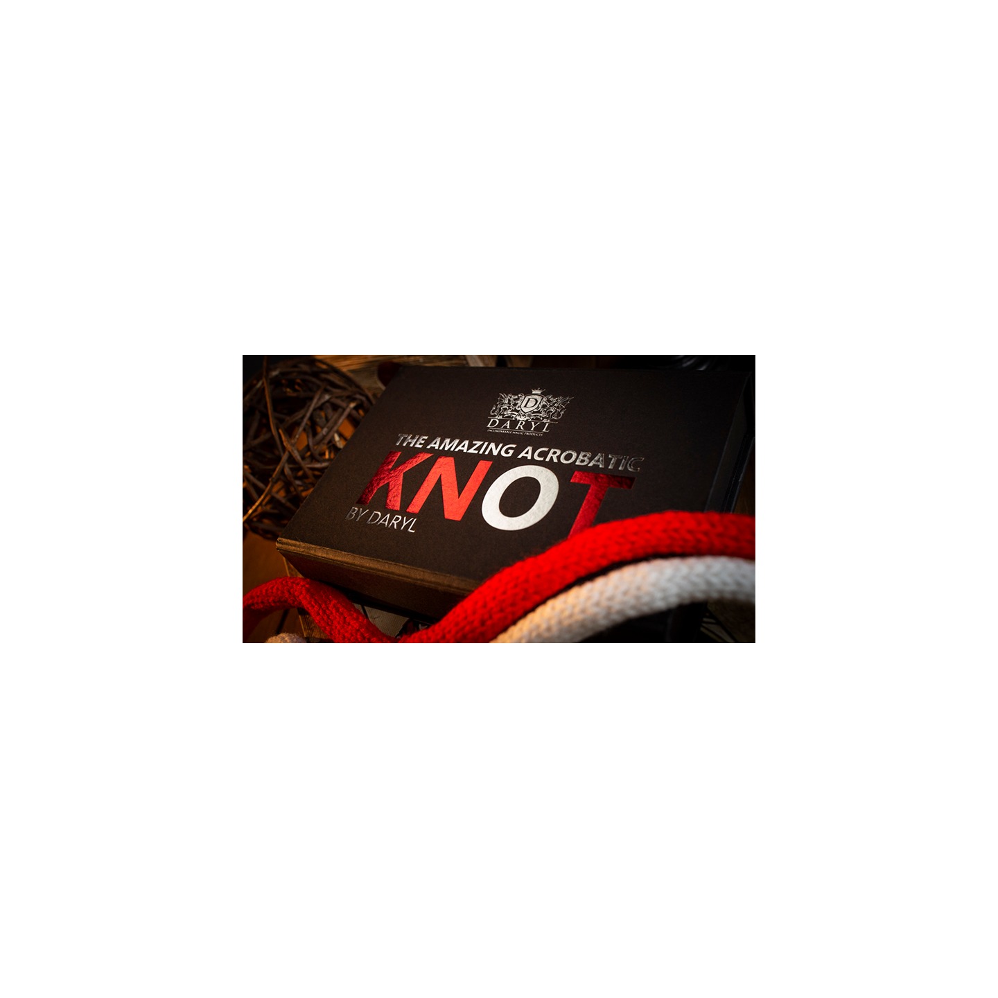 Amazing Acrobatic Knot with extra knot Red and White (Gimmicks and Online Instructions) by Daryl