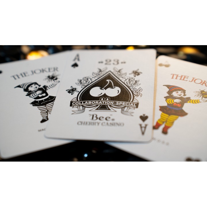 Limited Bee X Cherry (Blue) Playing Cards
