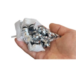 Kabuki Streamer Silver (Small, Pack of 2) Metallic by JL Magic