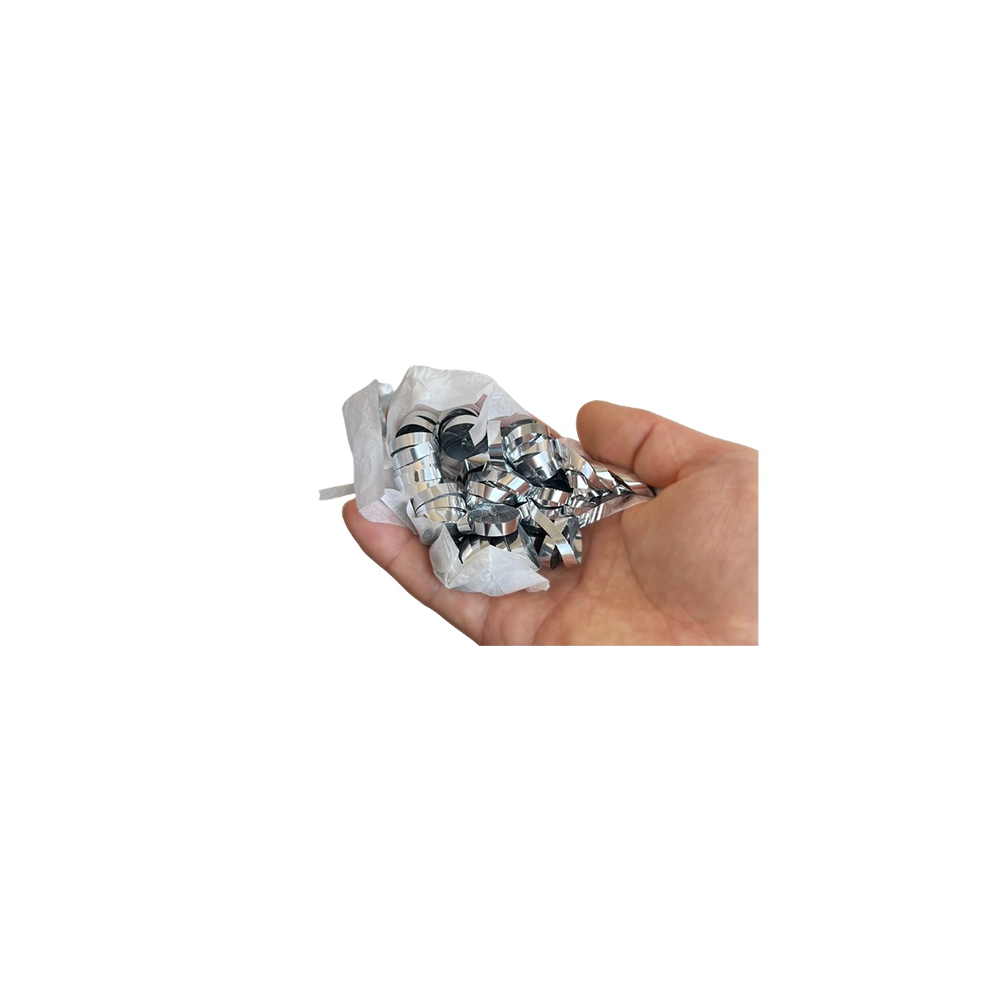 Kabuki Streamer Silver (Small, Pack of 2) Metallic by JL Magic