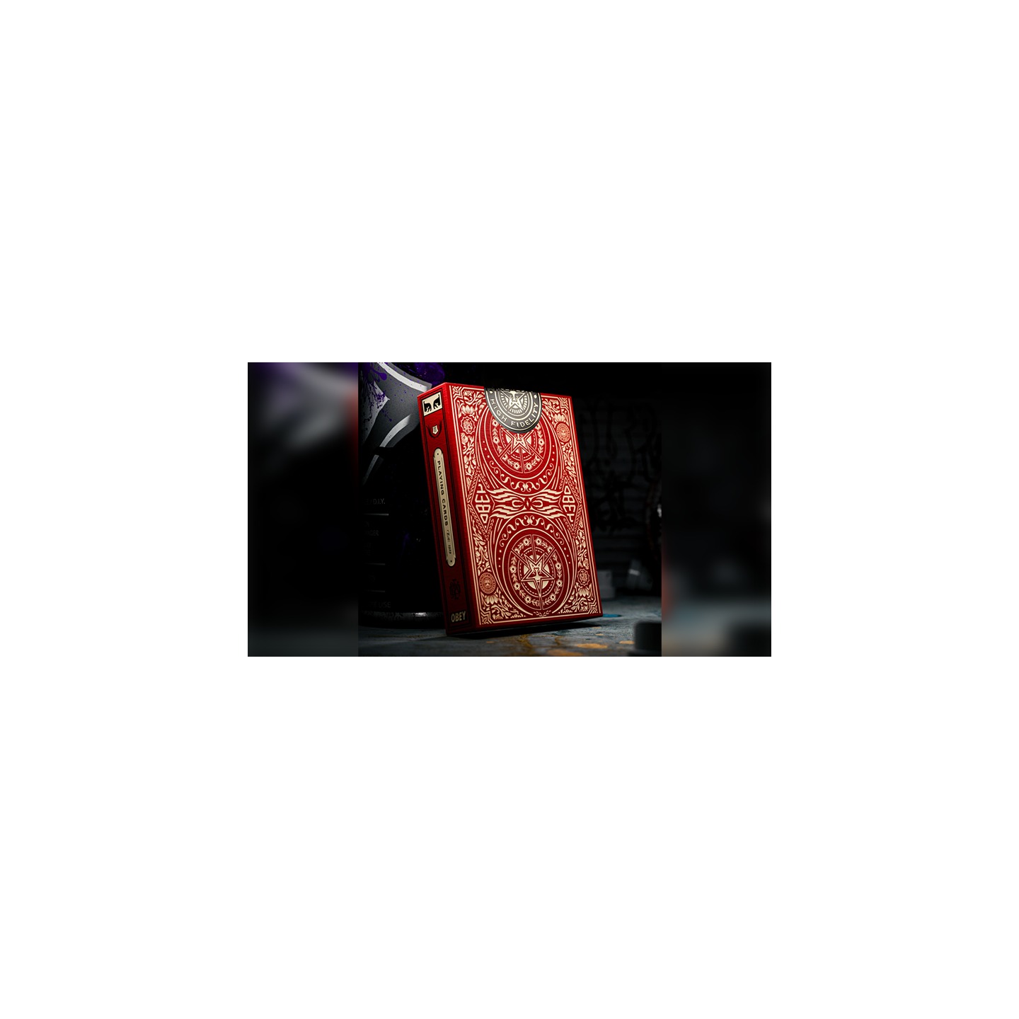 Obey Red Edition Playing Cards by theory11