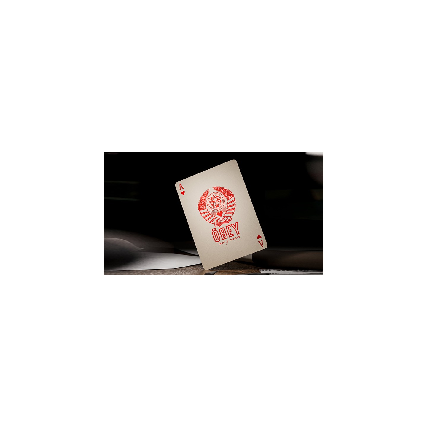 Obey Red Edition Playing Cards by theory11