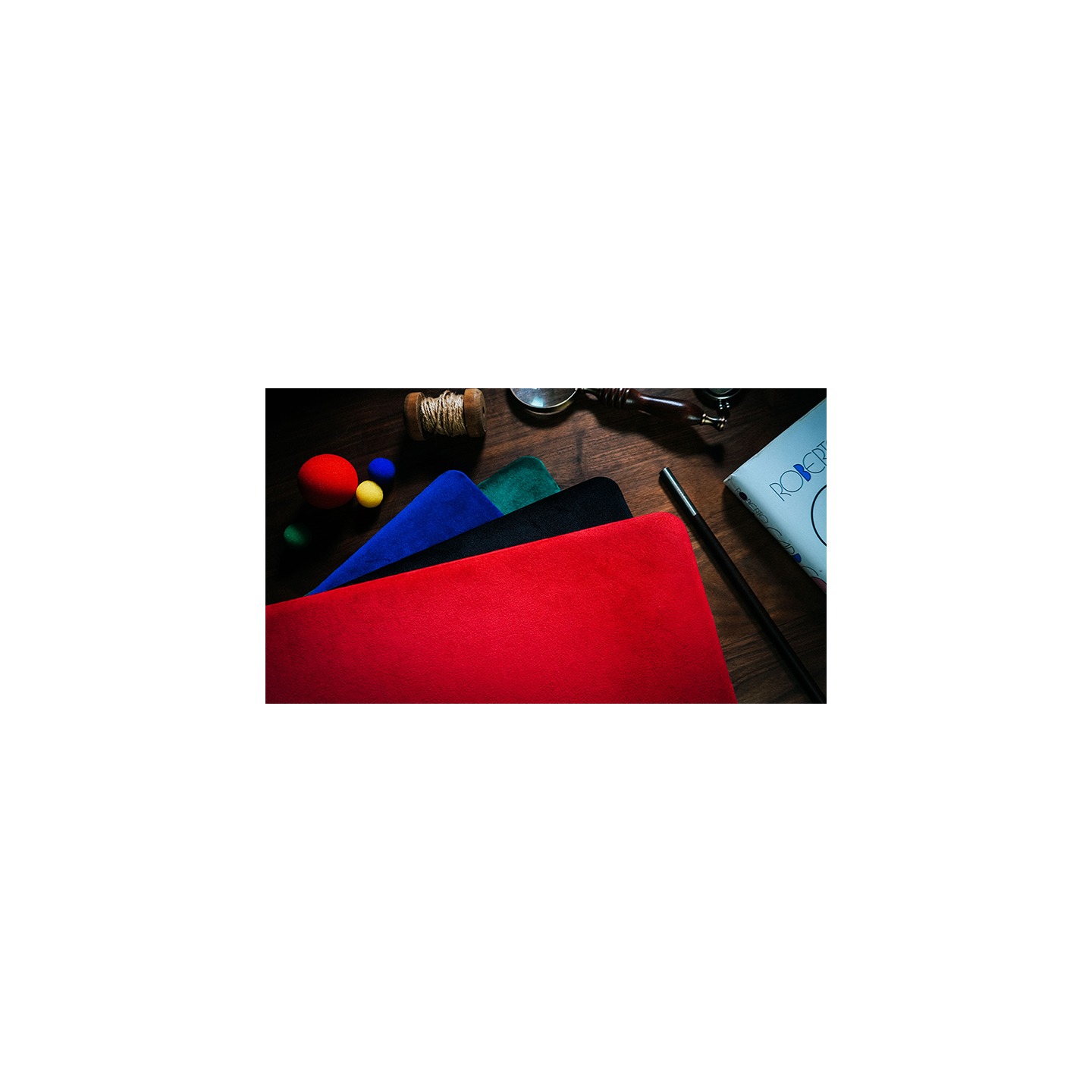 Suede Leather Large Pad (Red) by TCC