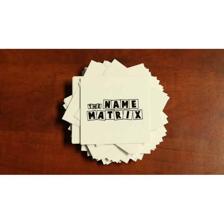 David Garrard and Jim Steinmeyer Present: Alan Wakeling's Name Matrix