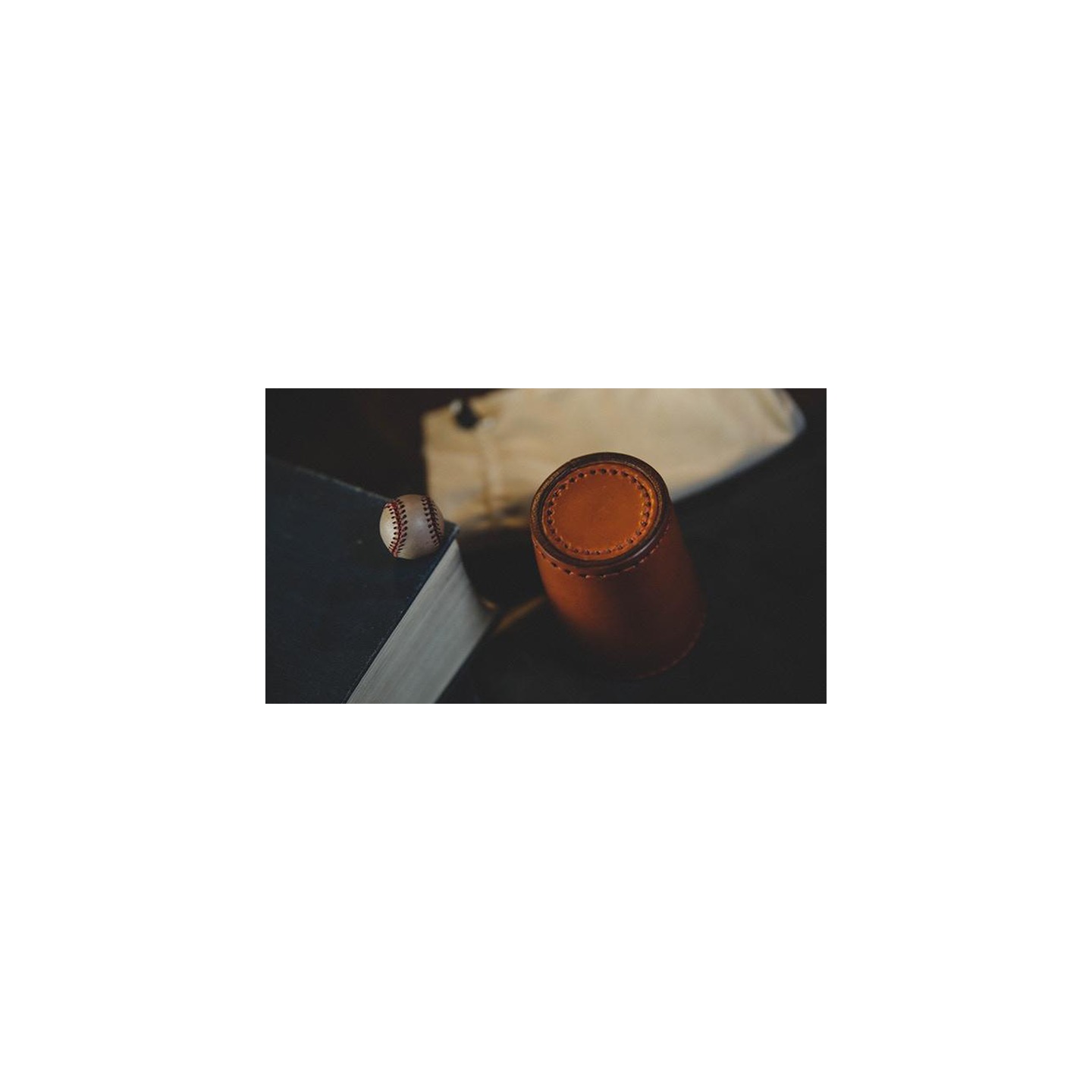 Leather Chop Cup with Balls (Brown) by TCC