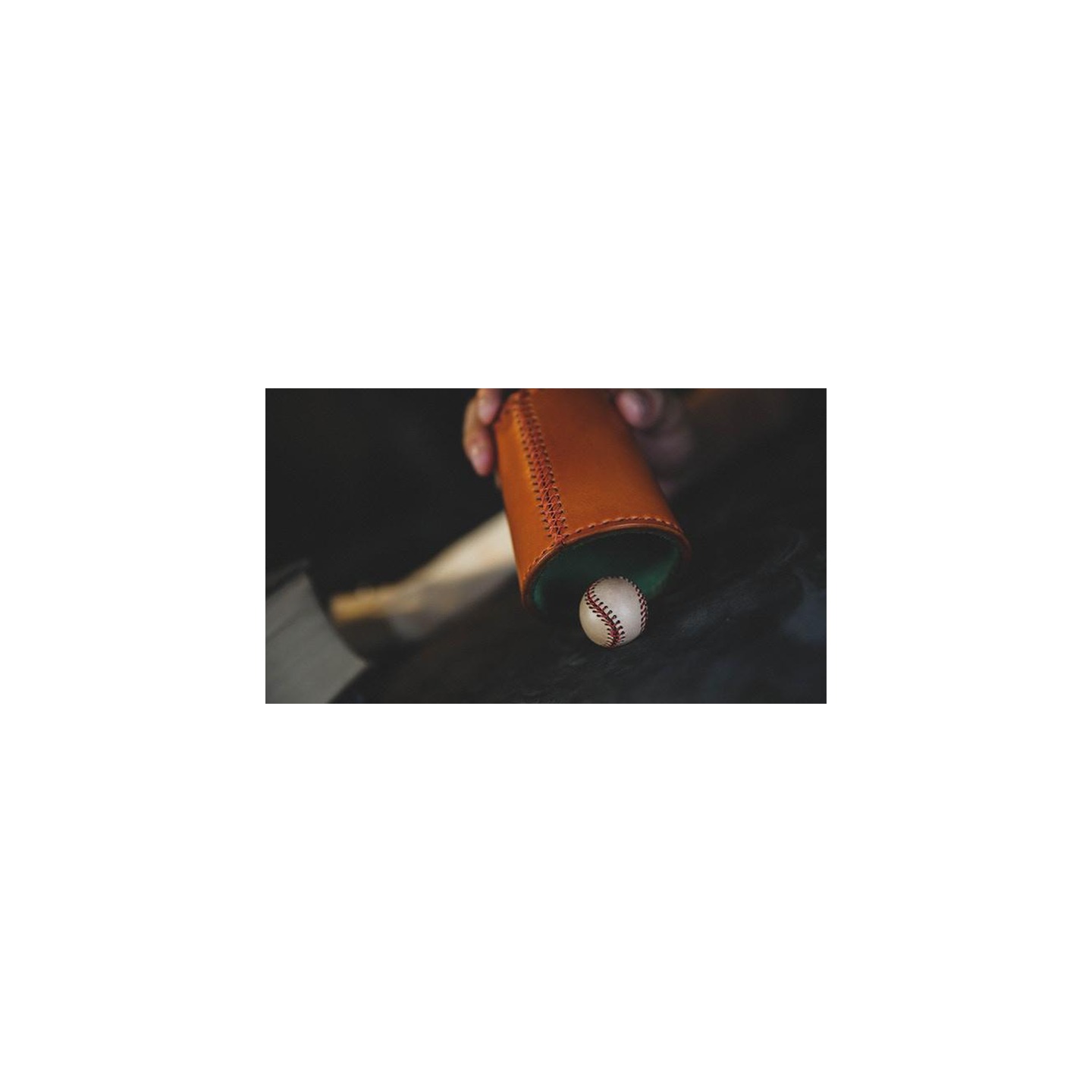 Leather Chop Cup with Balls (Brown) by TCC