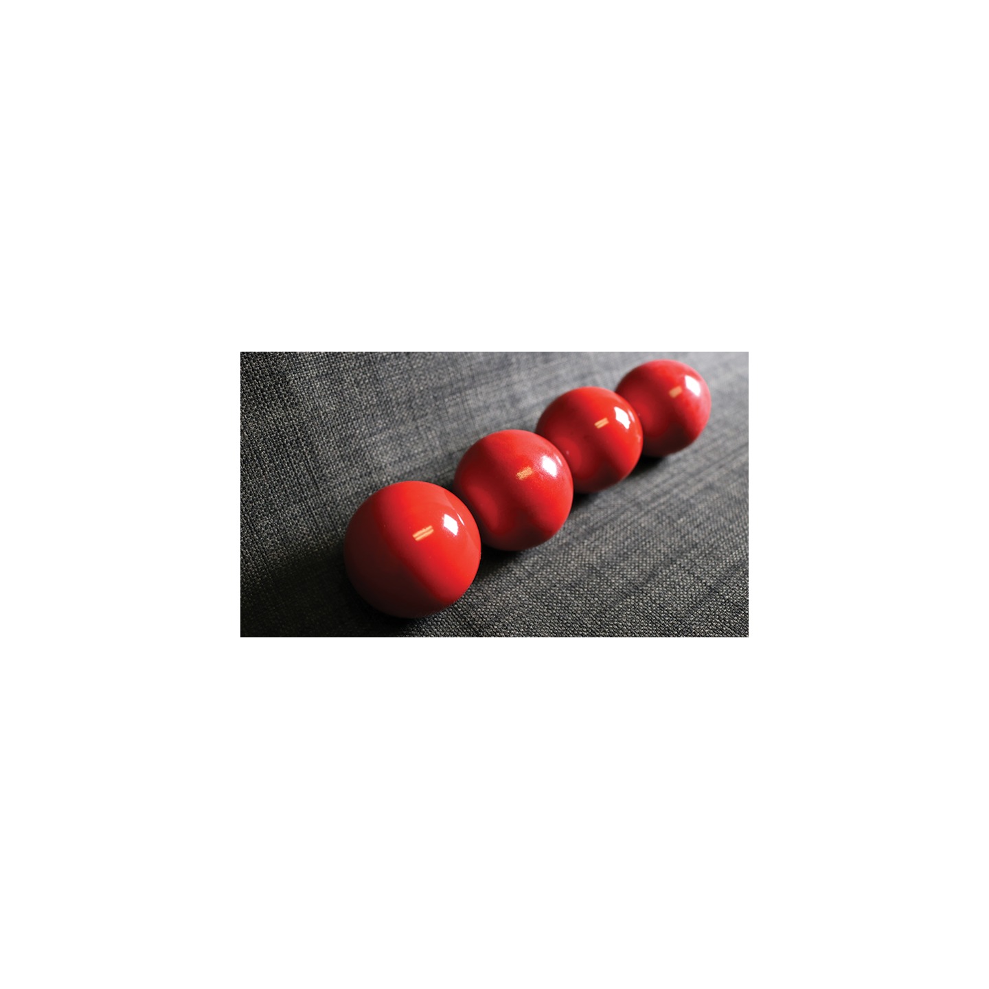 Wooden Billiard Balls (1.75" Red) by Classic Collections