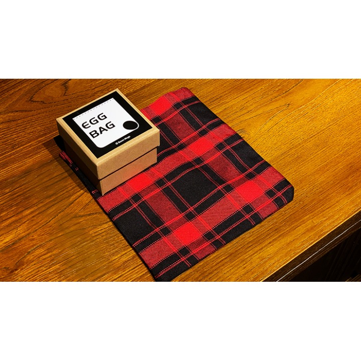EGG BAG RED PLAID by Bacon Magic